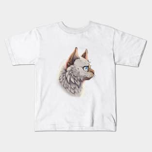 Golden Point British Longhair Side Portrait Kids T-Shirt